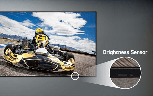 Sensores integrados do painel LG 86UH5N-M