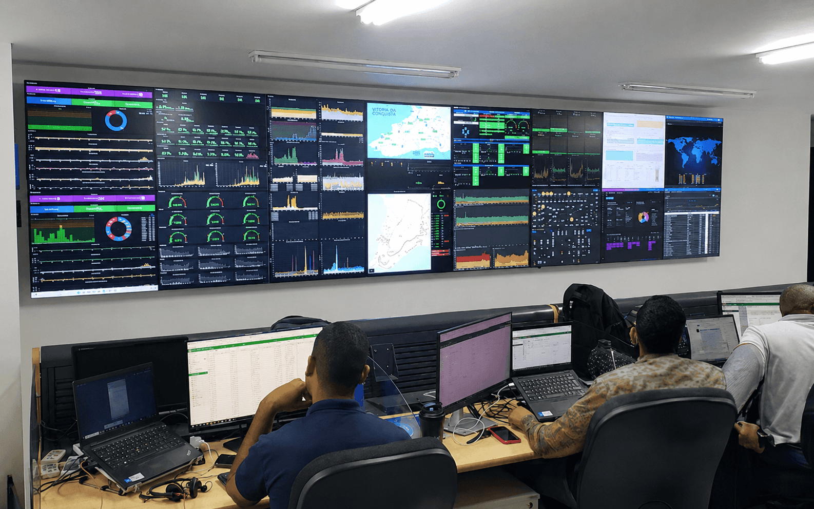 Data centers e TI com Video Wall WallControl PRO