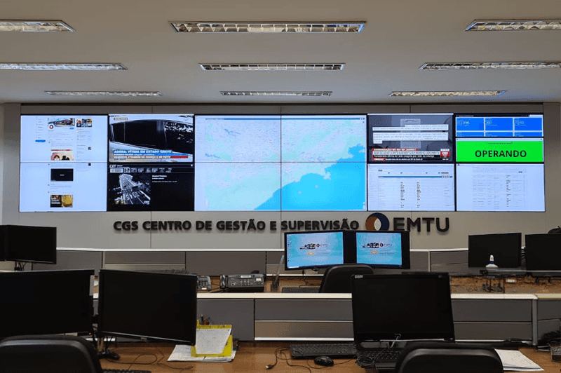 Transporte e mobilidade com Video Wall WallControl PRO