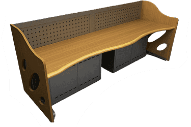 Linha Solution - console técnico ergonômico